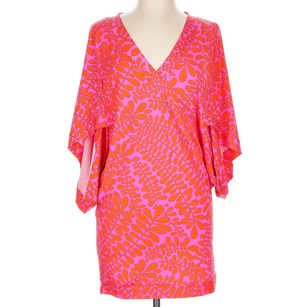 Trina Turk Women Swim Coverup Dress Floral  Tropical Large